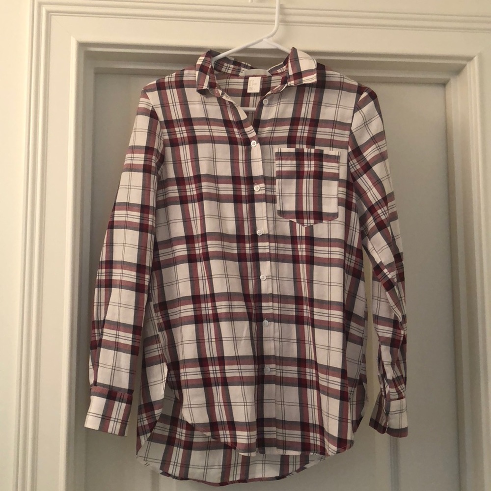 Plaid button down